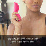 Ascend 2 Vibrator & Clitoral Stimulator, Dual Motor, Multi-Speed Rechargeable Vibrating Personal Massager For Sensual Pleasure, Silky-Soft Silicone, Pink