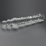 Glass Butt Plug 7.87’’ Long Anal Plug Crystal Anal Dildo For Prostate Massage G-Spot Stimulation Adult Sex Toys For Men Women Couples