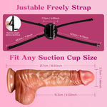 8.5-Inch Realistic Dildo Set with Suction Cup Dildos Mount for Chairs