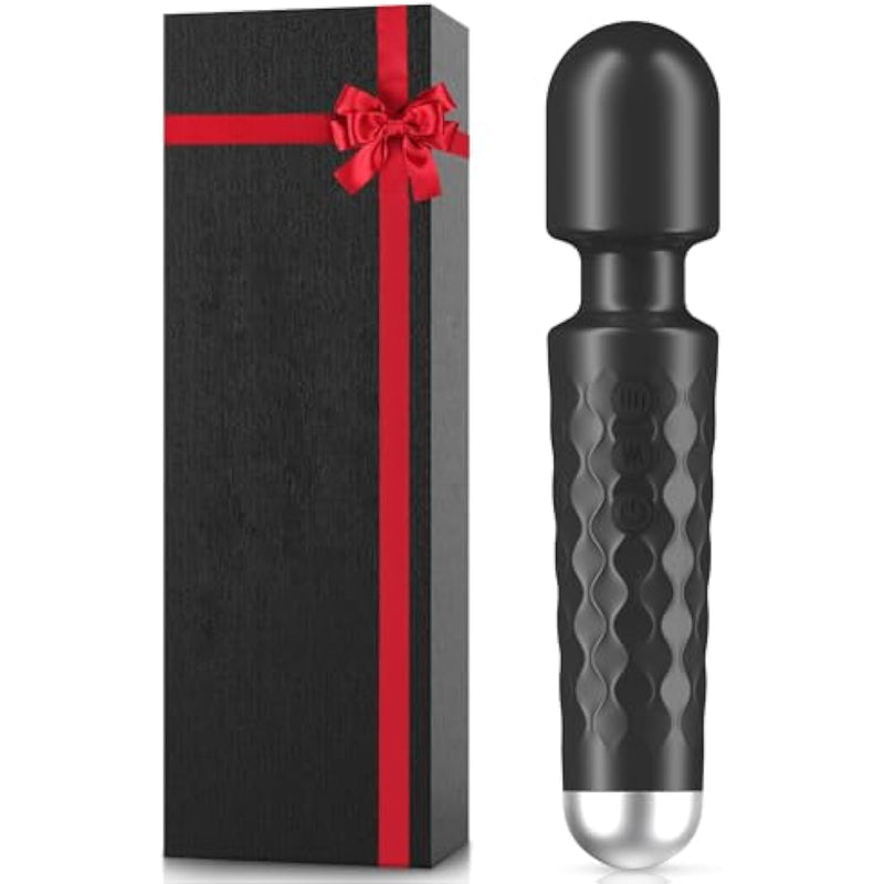 Sex Toy For Women, Clitoral Stimulator With 20 Vibrations & 8 Speeds,Hand-Held Cordless Sex Toys Vibrator For Her Pleasure, Rechargeable And Waterproof(Black)