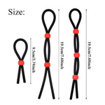 Adjustable Cock Ring Set Love Rings Basic Penis Ring Sex Toys,3 Pcs Rope Ring,Silicone Delay Resistance Penis Exercise Ring/Sports Ring,Adult Sex & Games Ring Penis Cock Ring For Man Or Couples