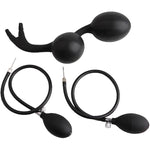 Inflatable Double Headed Steel Balls With Soft Silicone Anal Plugs For Men And Women'S Fun Inflatable Toys