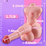 1.7Lb Mini Sex Doll For Men Pocket Pussy Masturbator Toy, Gay Fleshlight Sex Toy Stroker 3D Realistic Lifelike Mini Dildo Anal Masturbators, Male Sex Toys Masturbation And Orgasm (Pink)