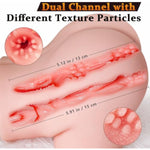 Adult Sex Toys Sex Doll Plump Butt, 8Lb Realistic Pocket Pussy Male Masturbator, Adult Female 3D Textured Sex Stroker With Labia Tight Vagina Anal Hip Muñecas Sexuales Men Sex Toy