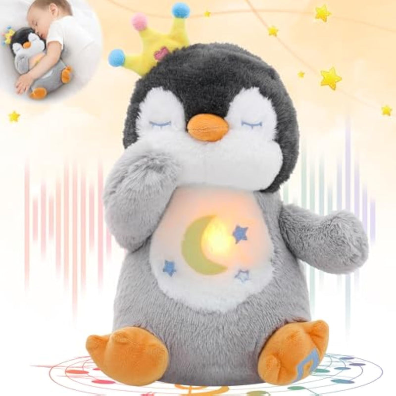 Breathing Stuffed Penguin Plush, Animal Breathing Penguin Plush Toy With Lights And Music Penguin Gifts Stuff For Adults And Kids