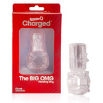 Clear Rechargeable Vibrating Cock Ring for Couples - Stretchy Silicone Penis Ring with 3 Speeds and 60 Minute Runtime