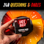 Hot Date Couples Game For Adults - 240 Spicy, Fun Questions & Dares For Romantic Nights & Deep Relationships - Conversation Cards - 2 Players