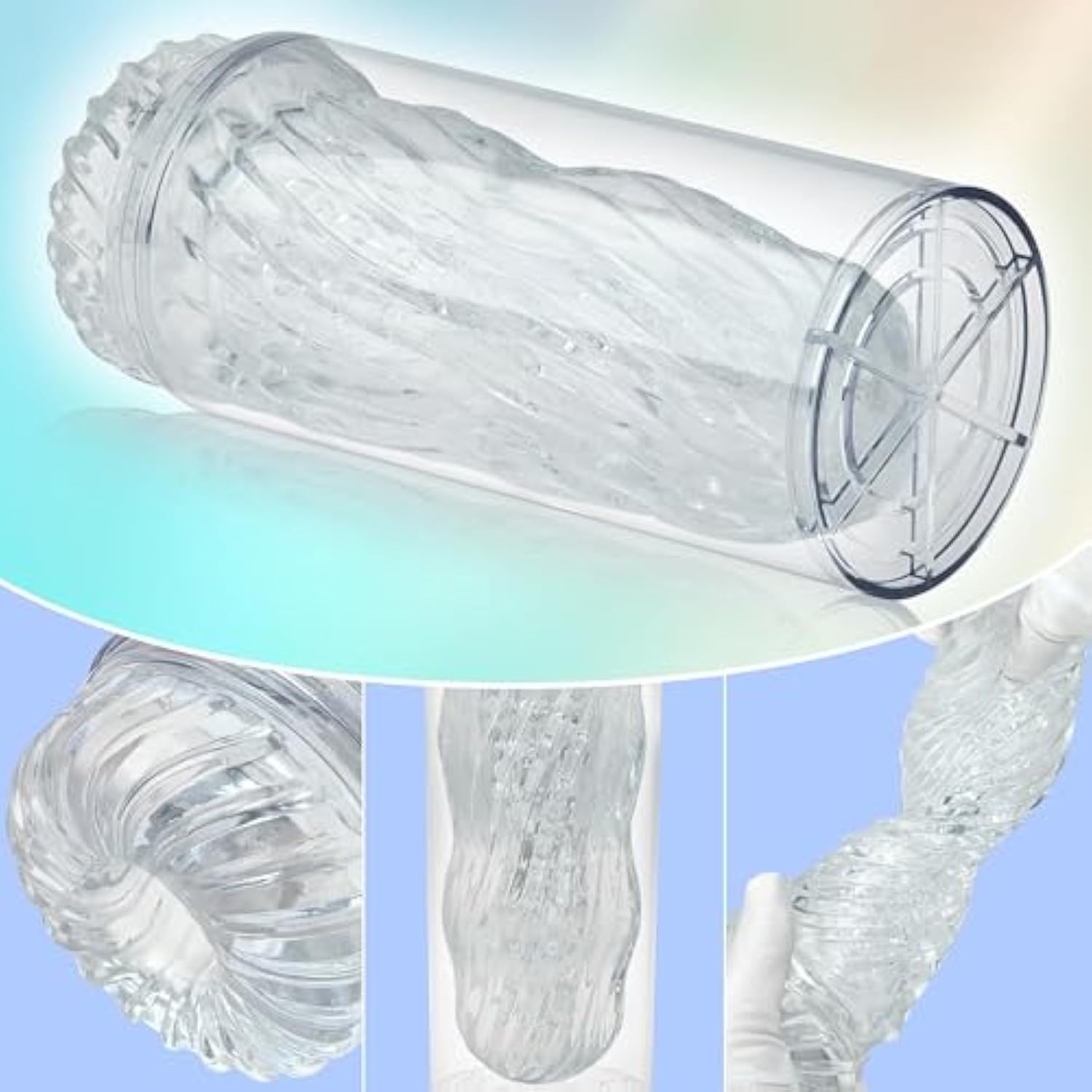 6.77In Tpe Male Masturbator 3D Realistic Textured Spiral Tunnel Pocket BlessMyBucket 6.77In Tpe Male Masturbator 3D Realistic Textured Spiral Tunnel Pocket BlessMyBucket