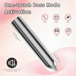 G&L Small Bullet Vibrator for Women, Silver, 4.4 * 0.77In
