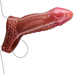 Soft Male Extender Condom Penis Enlarge Sleeve, Silicone Animal Penis Enlargement Extension Sheath With Cock Ring, Penis Enlargement Pump,Adult Hollow Dildo Couples Reusable Sex Toy