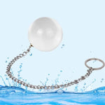 Glass Anal Beads Anal Ball Plugs, Crystal Anal Butt Plug With Metal Safety Chain Anus Dilator Anal Sex Toys Clear Anal Training Expander Dildo Anus Bead Massage Masturbation For Men Women (M)