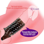 Reusable Silicone Penis Sleeve Sex Toy Cock Ring Cock Sleeve Penis Ring Erection Bigger Harder Stronger Ultra-Soft Penis Enlargement for Couples Cock Enlarger for Men
