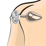 Butt Plug With Flirt Handcuffs, Metal Buttplug Adult Sex Bondage Restraint Bdsm Sex Toys For Men Women Couples Beginner Bedroom