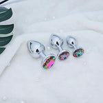 3 Pcs Luxury Jewelry Design Fetish Anal Butt Plug (Colorfully)
