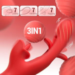Vibrators Adult Sex Toys For Women, Tongue Dildo Rose Sex Toy With 7 Licking & Flapping Modes, 7 Vibrations Thrusting Vibrator, G Spot Vibrator Clit Stimulator Adult Sex Toys Couple Sex Toy