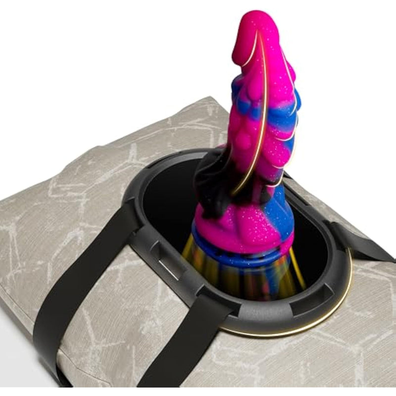Suction Cup Dildo Mount - Adjustable Sex Saddle & Sex Toys Holder For Hands-Free Play On Sex Chairs, Pillows, Towels - Strap-On Harness Dildo, Sex Furniture For Solo Or Couples Play (Without Sex Toys)