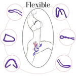 Adjustable Labia Clamps Pussy Spreader, Body Safe Silicone Vagina Expander G-Spot Stimulation Oral Sex Vaginal Lips Hands-Free Spreader, Bdsm Flirting Sex Toys For Women Self Check Tools