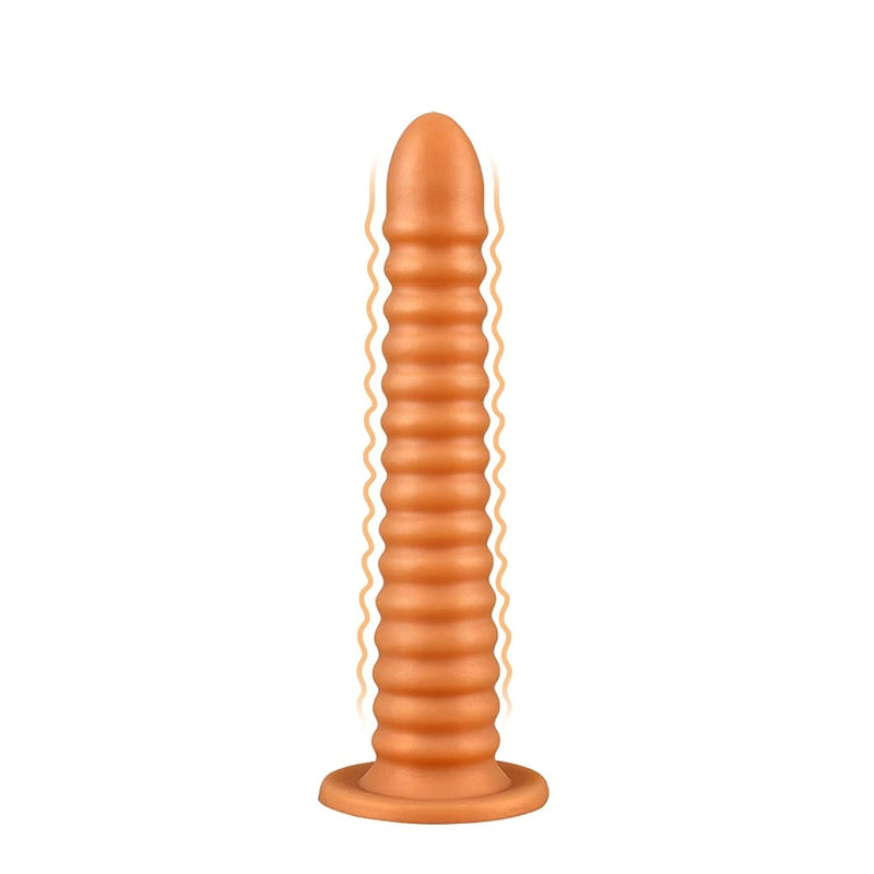 Silicone Anal Plug & Butt Plugs Training Stimulation For Beginners Advanced Users With Strong Suction Cup, Women Men Masturbation Anal Training Expansion Sex Toys(Thread Design) (Small)