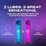 Yours + Mine Couples Lubricant, Tingling & Warming Sensation, 2 X 1.5 Fl Oz (44 Ml), Total 3.0 Fl Oz