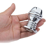 Sm Metal Anal Plug Enema Vaginal Flushing Hollow Anal Plug Anal Expansion Peep Sex Toys(S)