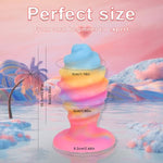 3.97In Luminous Butt Plug Silicone Anal Plug Prostate Massager Big Butt Plug Wearable Giant Anal Fantasy Toy, Butt Plug Anal Stretcher Trainer For Advanced Men Women Couple Gay?Colorful?