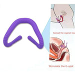 Adjustable Labia Clamps Pussy Spreader, Body Safe Silicone Vagina Expander G-Spot Stimulation Oral Sex Vaginal Lips Hands-Free Spreader, Bdsm Flirting Sex Toys For Women Self Check Tools