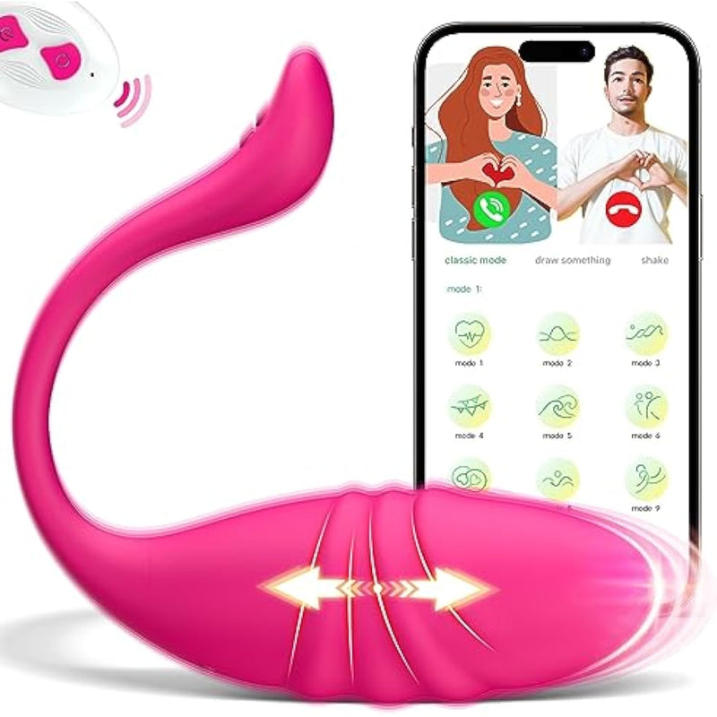 Sex Toys Thrusting Dildo Vibrator - Remote Control G Spot Vibrator Wearable Panty Couple Vibrators With App Control & 9 Thrusting & Vibrating Modes, Adult Sex Toys & Games For Women Couples