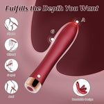 Vibrator Sex Toys Dildo, Powerful G Spot Vibrator Anal Toy With 10 Vibration Modes, Soft Silicone Dildo And Adult Toy - Usb Rechargeable Adult Sex Toys & Games For Couple (Red)