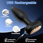 Anal Butt Plug Anal Plugs Sexy Toys, Remote Control Vibrating Butt Plug, Anal Vibrator With 10 Vibrations & 6 Wiggles Modes Prostate Massager Stimulator, 360°Rotating Anal Sex Toys For Male And Female