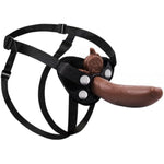 Wearable Strap On Dildo Harness For Pegging, Replaceable 7.4 Inch Realistic Silicone Anal Dildo, Body-Safe Material Huge Black Dildos, G Spot And Vaginal Stimulator Adult Sex Toys For Women And Men