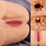 Pucket Pussy Ass Sex Doll For Men Adult Sex Toys With Pink Vaginal And Anal Channel, 12.13Lb Male Masturbator Sex Female Butt Stroker For Mens Sex Pleasure, Flesh Color