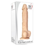 Adam's True Feel XL Realistic Dildo for Women - 10 Inch Dual Density Adult Sex Toy with Suction Cup Base