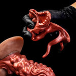 Silicone Penis Sleeve With Cock Ring-Waterproof Sleeve Extender For Men, Fantasy Dragon-Shaped Pennis Sleeve Girth Enhancer For Sex, Enlarged Thicker For Delayed Ejaculation (T404-F)