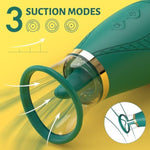 Jesbenna Clitoral Sucking Vibrator Sex Toys, 3 Sucking 9 Licking Modes Nipples Clit Sucker For Quick Orgasm, Tongue Vibrators Adult Toys For Women Couples, Green (S337)