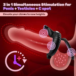 Male Vibrating Cock Ring Vibrator Sex Toys With Remote Control, Double Penis Ring Trainer Vibrator Sex Toys For Couples With 10 Vibrations Modes For Couples Pleasure, Clitoral Stimulator For Women