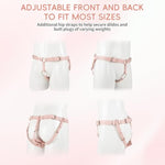Strap-On Dildo Harness With Butt Plug – Double Penetration Adjustable Dildo Harness For Roleplay, Cosplay & Couples Fun – Beginner-Friendly Bondage Toy