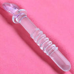 Love Screw Anal Plug Crystal Penis For Men And Women Back Court Anal Plug Masturbation Glass Rod Adult Product