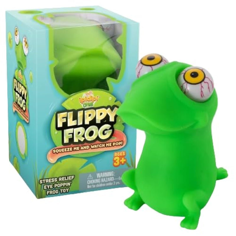 Flippy Frog Squishy Eye Popping - Squishy Stocking Stuffers - Fun Fidget Sensory Squeeze Toy, Birthday Party Favors, Goodie Bag Stuffers For Boys And Girls