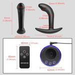 Electric Shock Soft Silicone Plug Butt Plug Dildo, Multi-Frequency Electric Stimulation Anal Plug Dilator With Remote Control, E-Stim Prostate Massager, G-Spot Stimulator Sm Sex Toy For Men