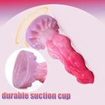 Large Double Knot Silicone Dog Dildo With Suction Cup Base Realistic Animal Fantasy Dildo Gynecological Vaginal G-Spot And Anal Sex Toys