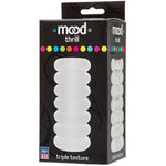 Doc Johnson Mood - Thrill - ULTRASKYN - Stroker with Triple-Texture Pleasure Tunnel - Frost