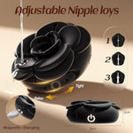 Nipple Toys Rose Toy - Nipple Clamps Bdsm Toys With 9 Vibrating Modes Female Sex Toys 1 Pair Adult Toys For Women Silicone Nipple Vibrator Adjustable Couples Sex Toy Viboators Toys Sex Game