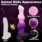 10" Monster Dildo Fantasy Horse Dildos With 2 Knots Huge Long Anal Plug With Strong Suction Cup Silicone Dragon Dong Dog Big Knot Dildo For Women Sex Anal Toys For Men Gay Adult Toys For Women Men