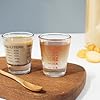 Shot Glasses Measuring cup Espresso Shot Glass Liquid Heavy Glass Wine Glass 2 Pack 26-Incremental Measurement 1oz, 6 Tsp, 2 Tbs, 30ml (Black and Red)