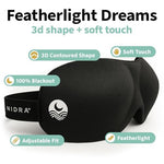 Contoured Sleep Mask - Black, Standard Size