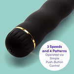 Power Play 6 inch Classic Vibrator for Women, Black