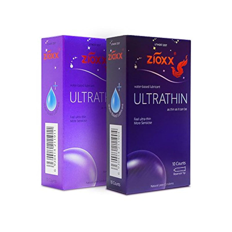 Ultra Thin As Thin As It Can Be Condoms, Water Based Lube Medium Size Pack Of 2