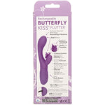 Rechargeable Butterfly Kiss Flutter – Rechargeable G Rabbit Massager Sex Toy For Women - Purple