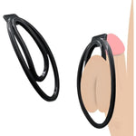 Chastity Clip Sex Toys 2 Pcs Clip For Sissy Male Sissy Chastity Cage Female Chastity Belt Chastity Device Mimic Female Pussy Penis Training Cock Cage Chastity Clip Lock Toys For Man?S+M?