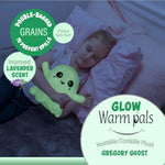 Glow In The Dark - Ghost - Microwavable & Weighted Plush Stuffed Animal - Heated Plushie For Warmth - Cute, Soft, Cozy Toy For Adults & Children (Boys, Girls, & Toddlers) By Warm Pals